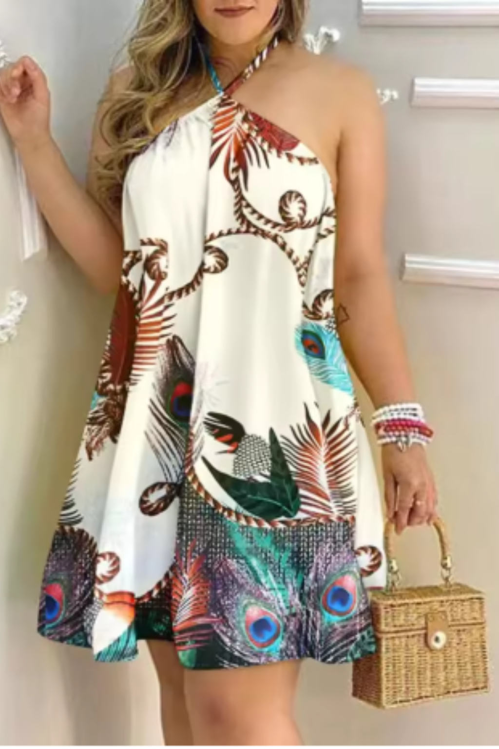 Elara | Women Party Dress Halter Neck Backless Fitted Mini Dress 8