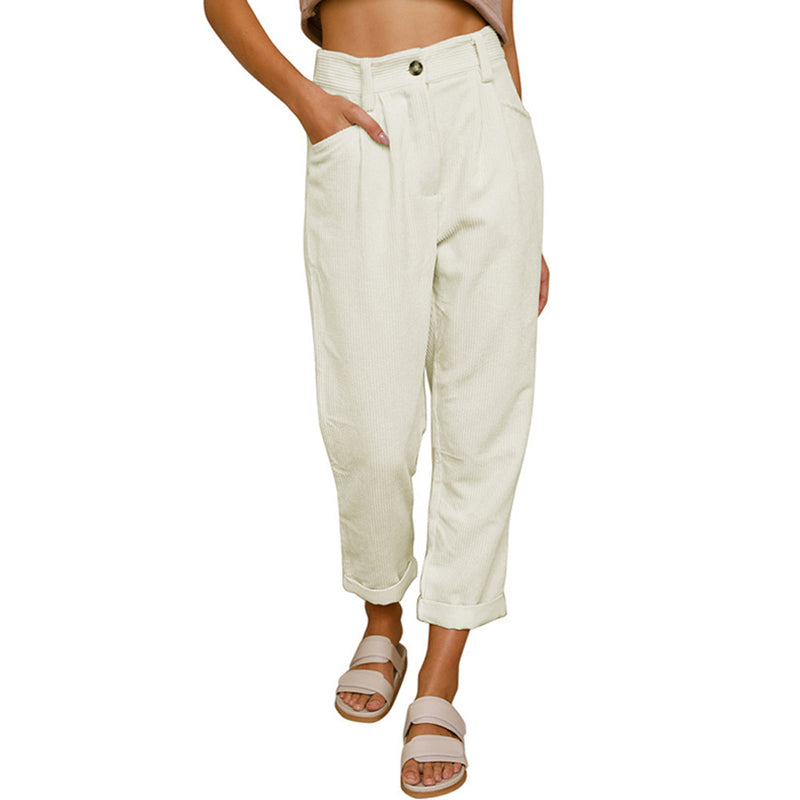Celine | Women High Waist Straight Leg Tailored Fit Classic Trousers 9