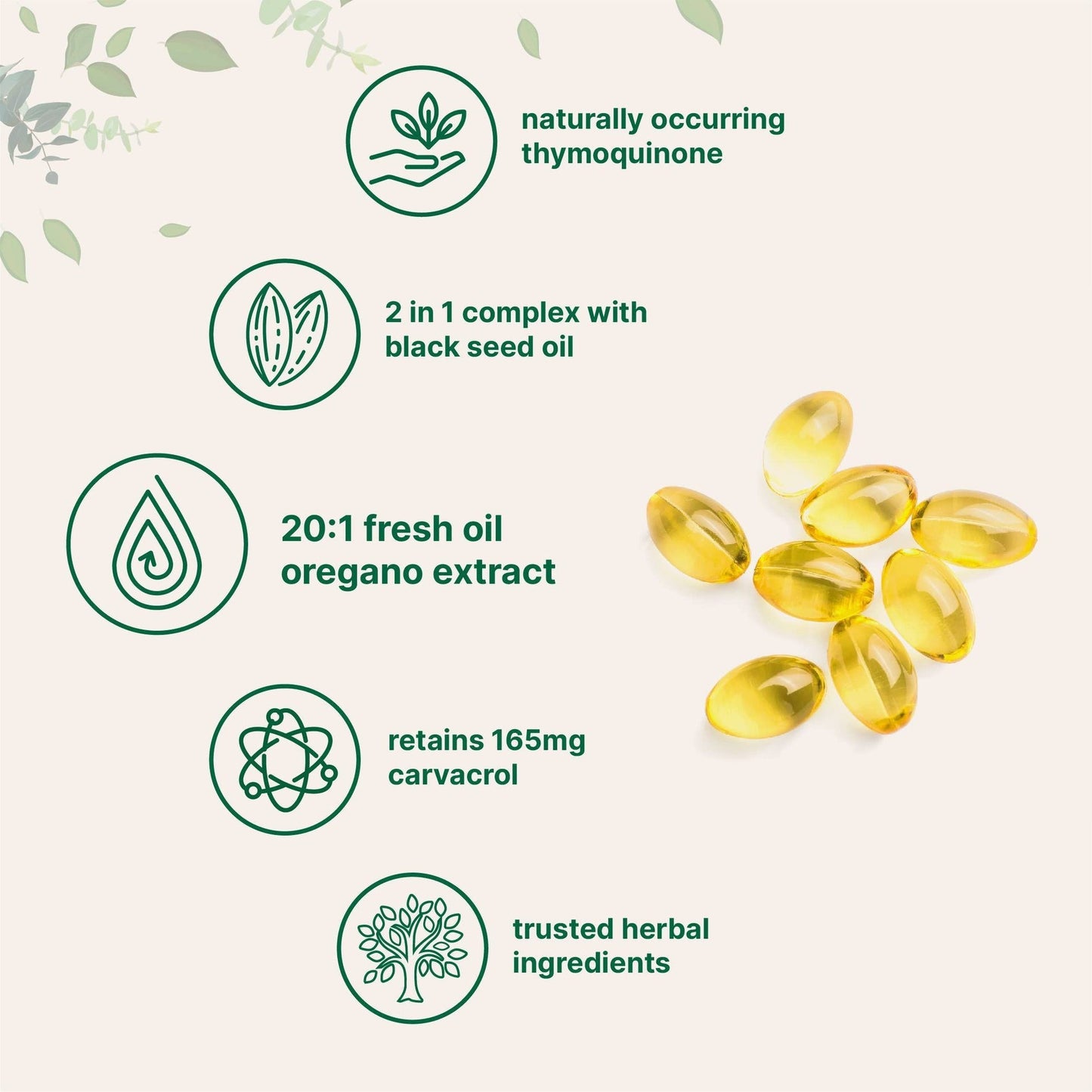 60 Capsules of Oregano Oil Soft Capsules