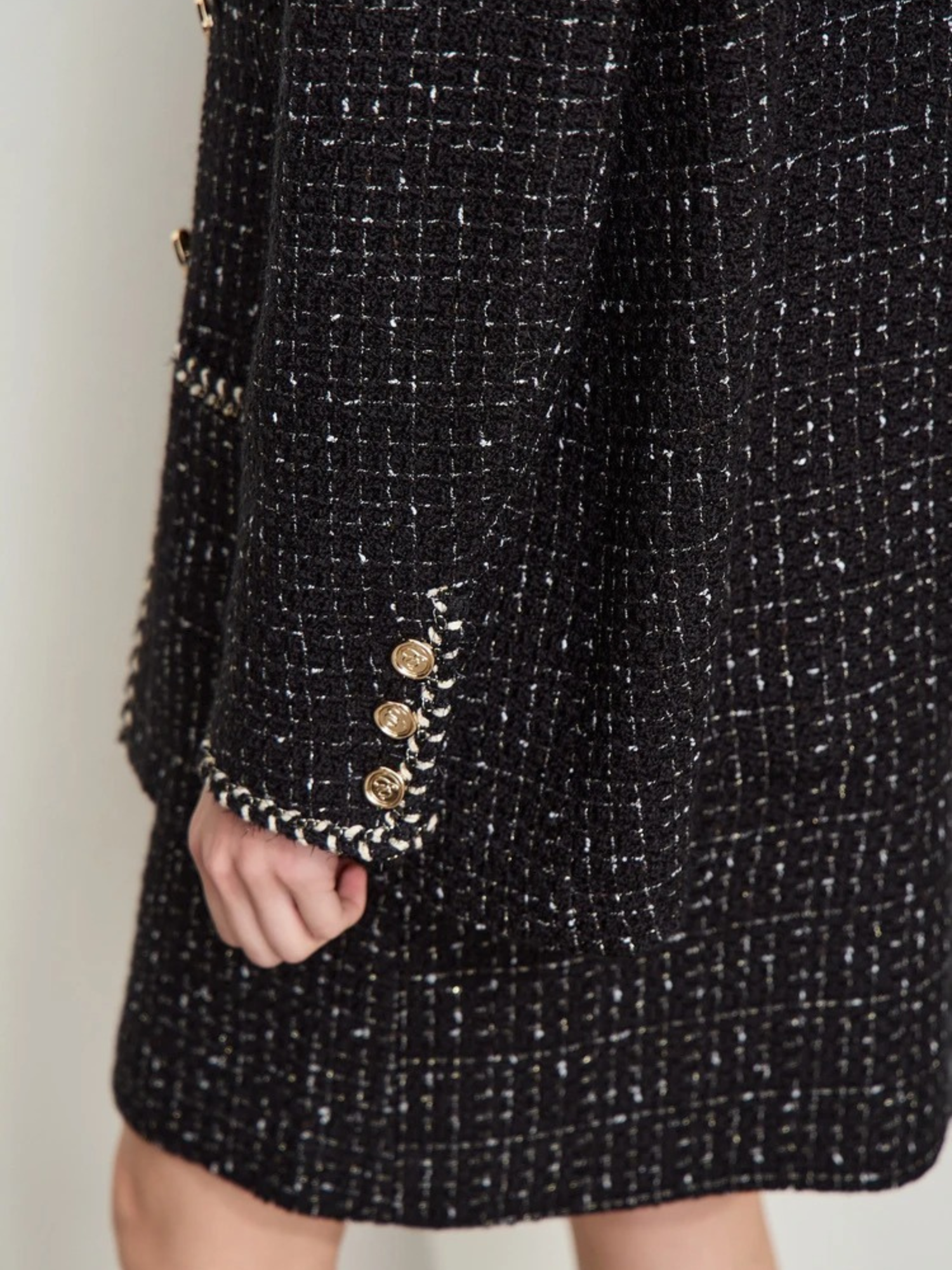 Sophia | Elegant Long Black Wool Coat for Women 5