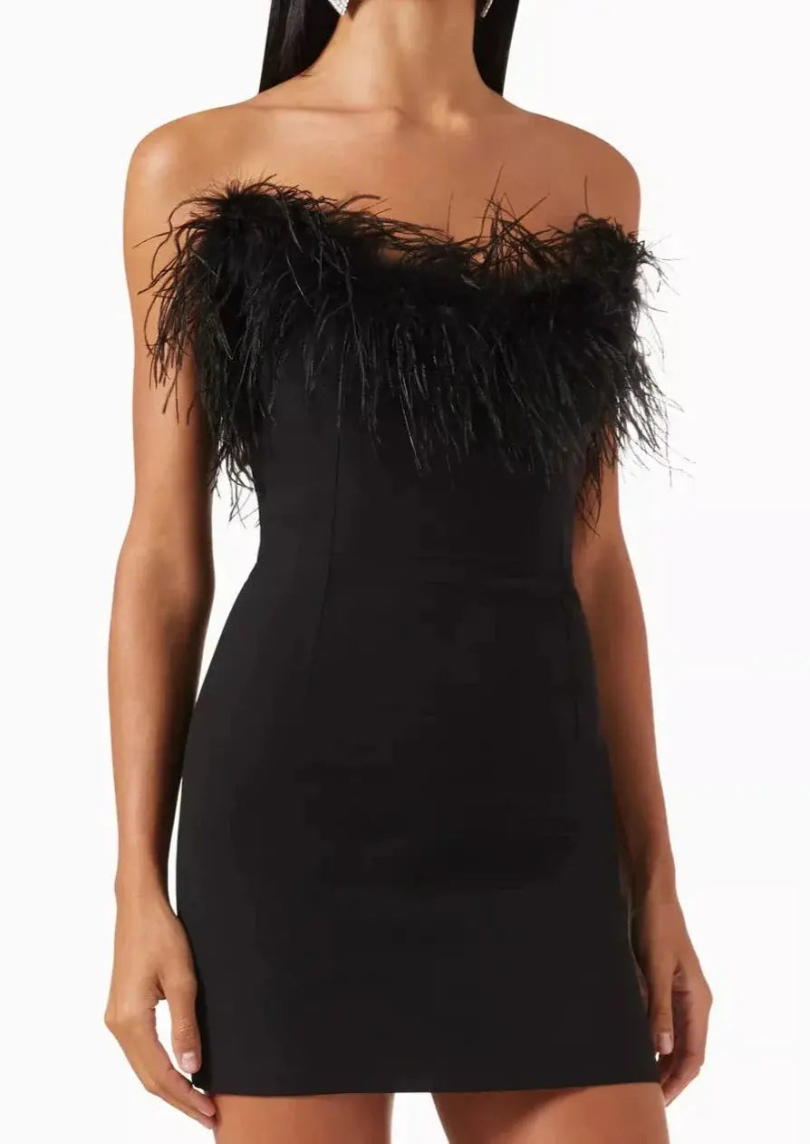 Alessandra | Womens Party V-Neck Sleeveless Fitted Elegant Mini Dress 6