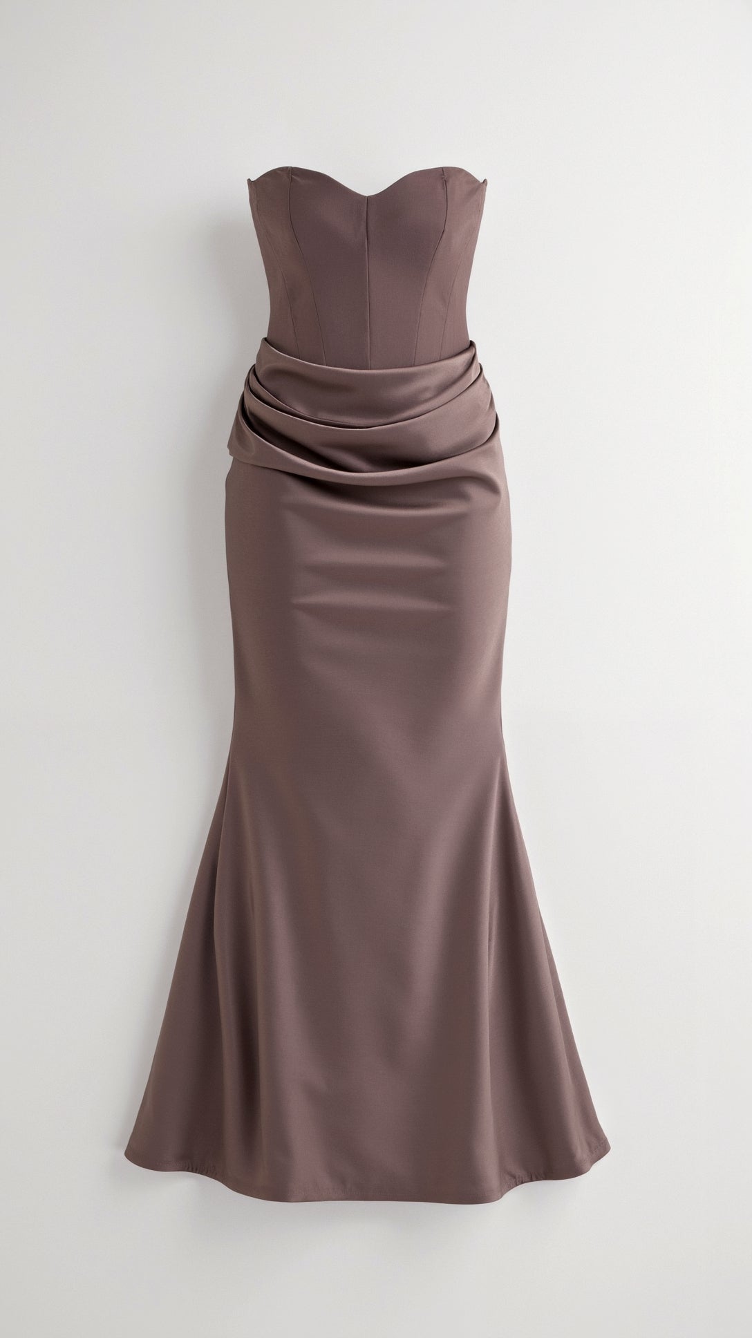 Alice | Womens Wedding Guest Satin Column Sleeveless Fitted Design Maxi Dress 6
