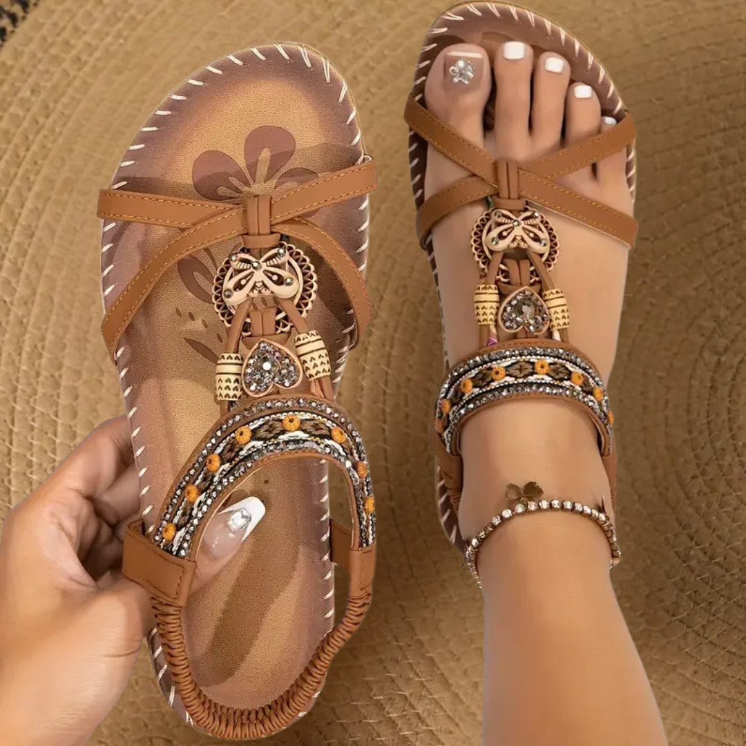 Andy | Women Ibiza Style Sandals Slip On Lightweight Casual Summer Sandals 4
