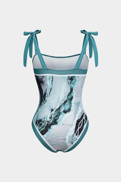 Angela | Womens Elegant High-Leg Tie-Strap Tummy Control Two Piece Swimwear 3