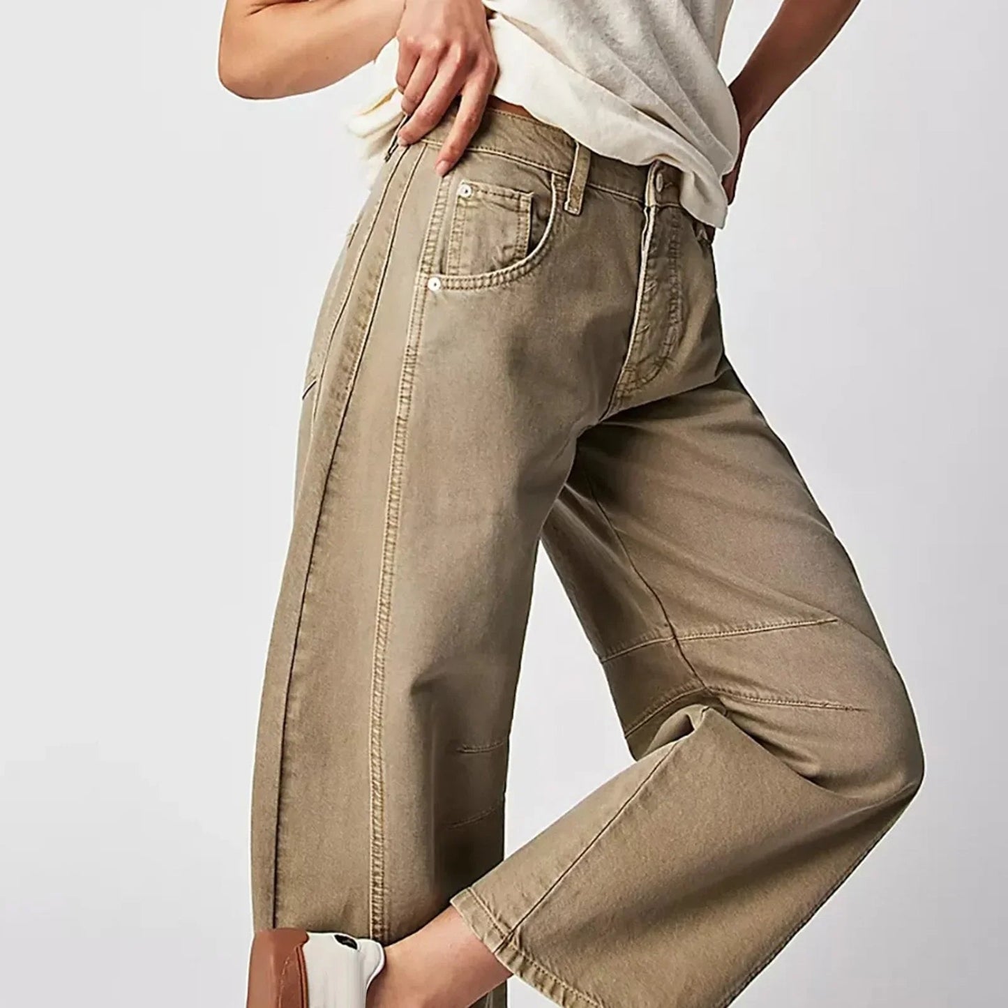 Elara | Women High Waist Wide Leg Relaxed Fit Casual Jeans 2