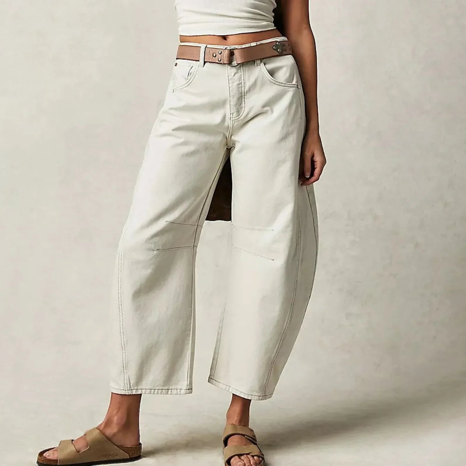 Elara | Women High Waist Wide Leg Relaxed Fit Casual Jeans 4