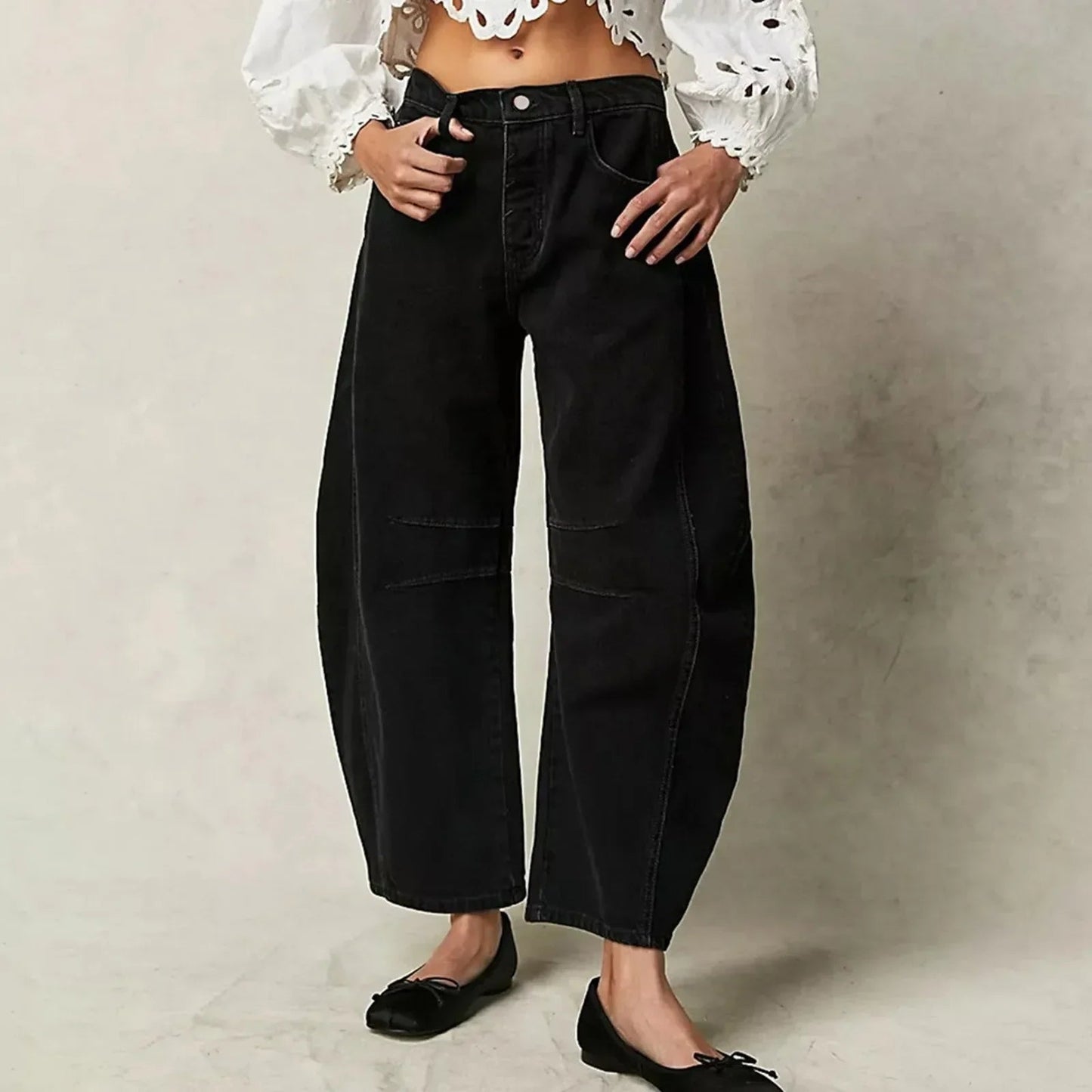 Elara | Women High Waist Wide Leg Relaxed Fit Casual Jeans 5
