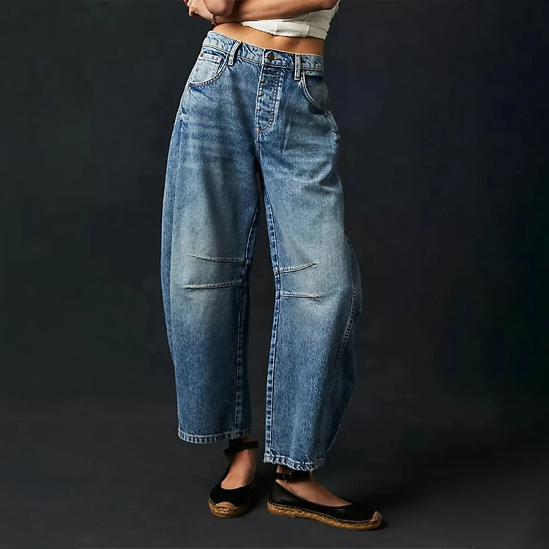 Elara | Women High Waist Wide Leg Relaxed Fit Casual Jeans 6