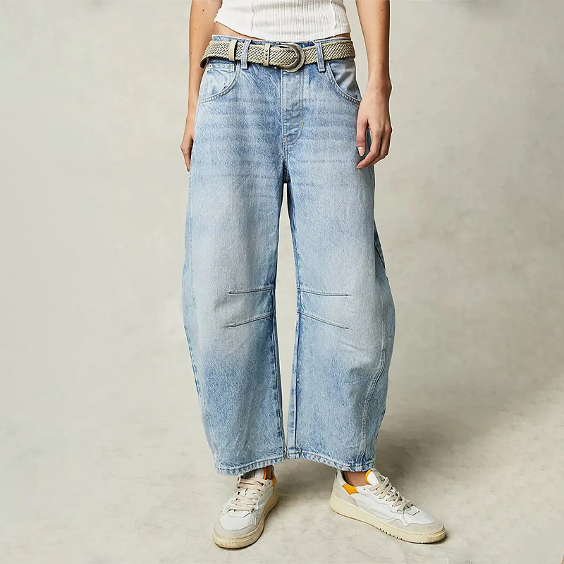 Elara | Women High Waist Wide Leg Relaxed Fit Casual Jeans 7