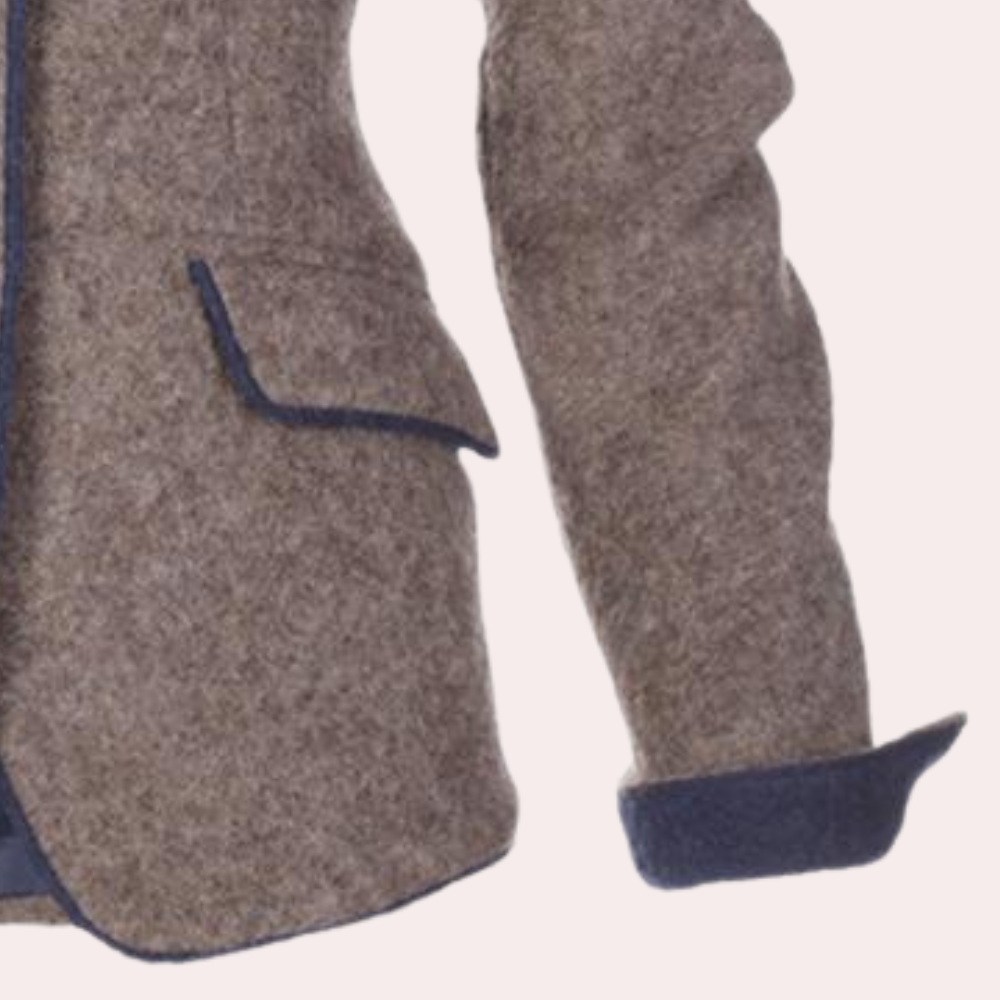 Liora | Women Tailored Fit Button Front Classic Lapel Blazer with Functional Pockets 4