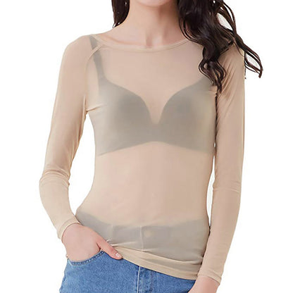 Luna | Women’s Flattering Long Sleeve Mesh Blouse 5