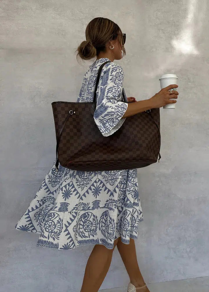 Boho Printed Long Sleeve Mini Dress for Casual Outings | Sia 4