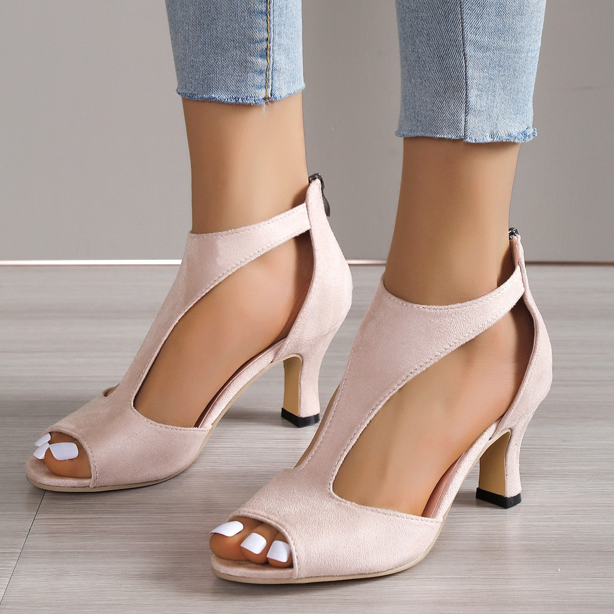 Brielle | Women Heeled Sandals Open Toe Cushioned Elegant Everyday Sandals 3