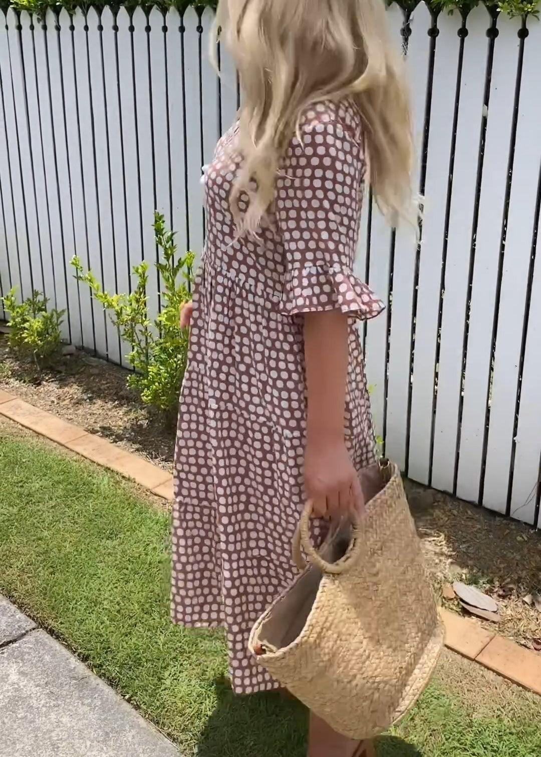 Casual Cotton Relaxed Fit Midi Dress | Mira 2