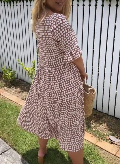 Casual Cotton Relaxed Fit Midi Dress | Mira 3