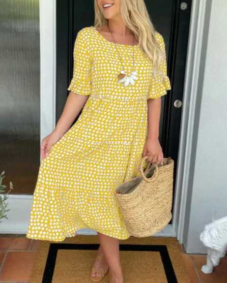 Casual Cotton Relaxed Fit Midi Dress | Mira 6