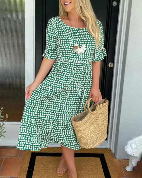 Casual Cotton Relaxed Fit Midi Dress | Mira 7