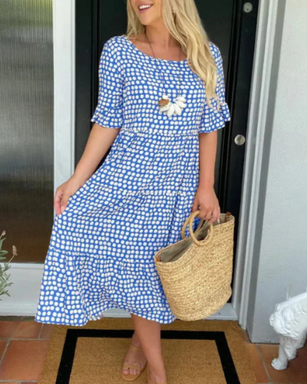 Casual Cotton Relaxed Fit Midi Dress | Mira 8