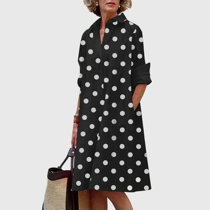 Casual Cotton V-Neck Pocketed Maxi Dress | Mira 6