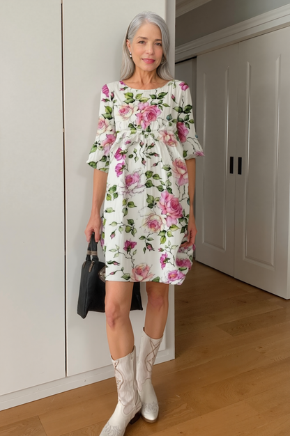 Casual Floral Midi Dress for Brunch and Garden Parties | Kira 2