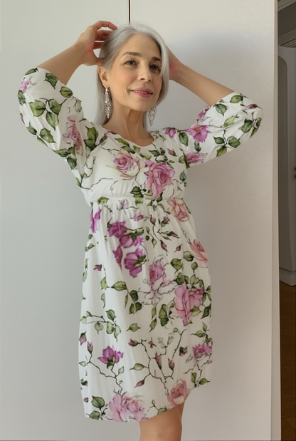 Casual Floral Midi Dress for Brunch and Garden Parties | Kira 3