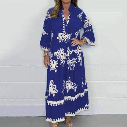 Casual Flowing Maxi Dress with Statement Sleeves | Mira 3