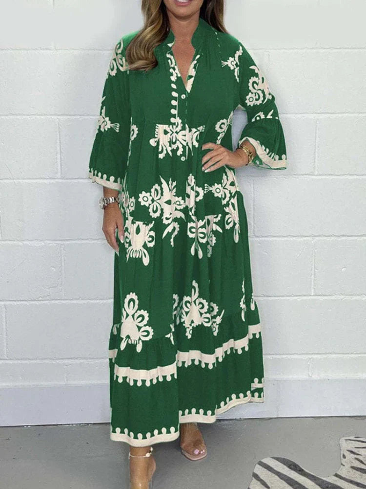 Casual Flowing Maxi Dress with Statement Sleeves | Mira 4