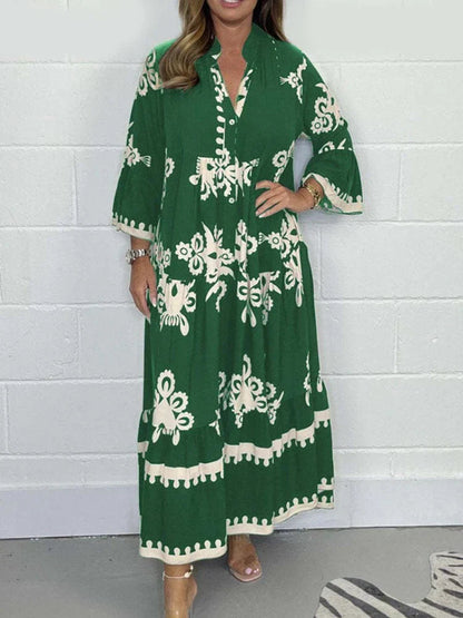 Casual Flowing Maxi Dress with Statement Sleeves | Mira 4