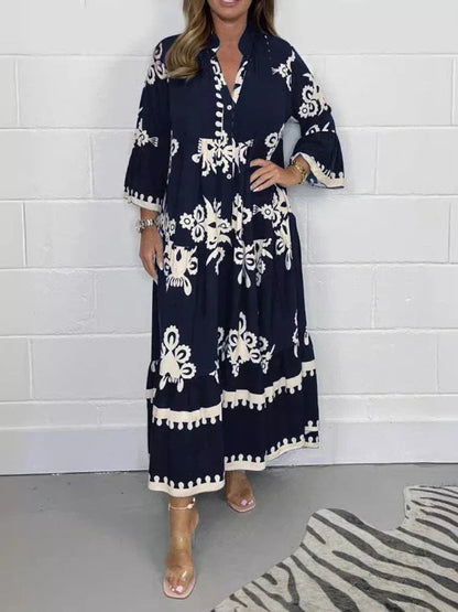 Casual Flowing Maxi Dress with Statement Sleeves | Mira 6