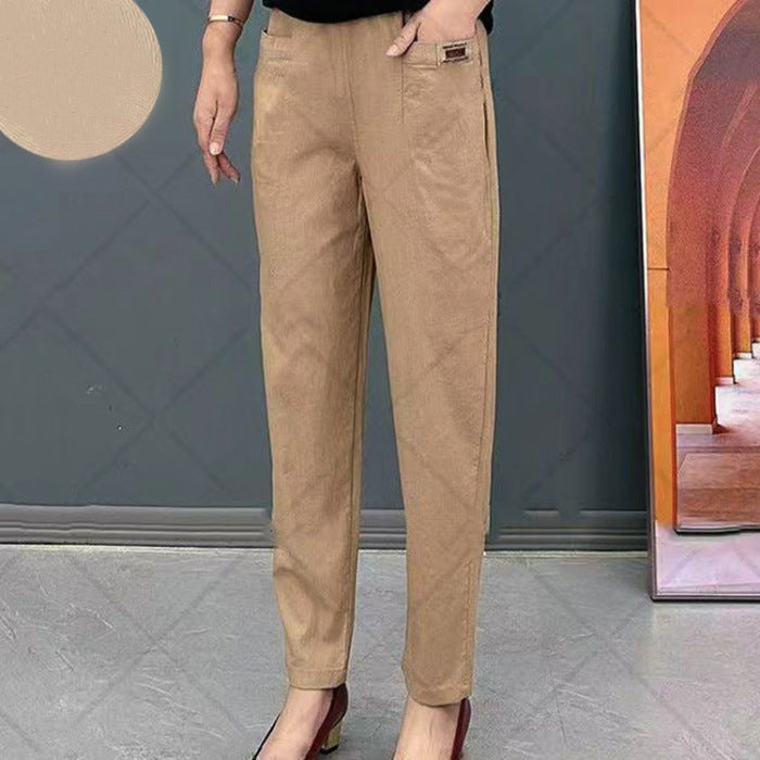 Elara | Women High Waist Straight Leg Relaxed Fit Casual Everyday Trousers 1