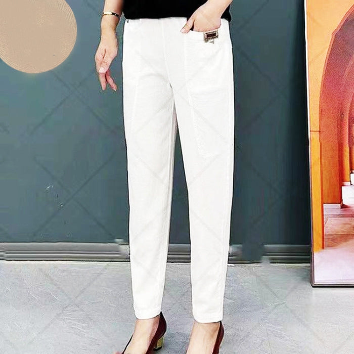 Elara | Women High Waist Straight Leg Relaxed Fit Casual Everyday Trousers 5