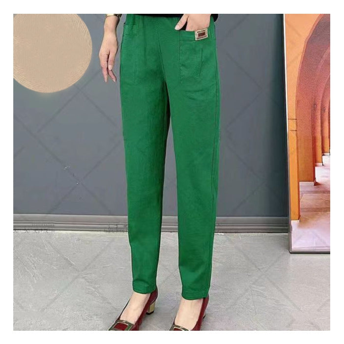 Elara | Women High Waist Straight Leg Relaxed Fit Casual Everyday Trousers 6
