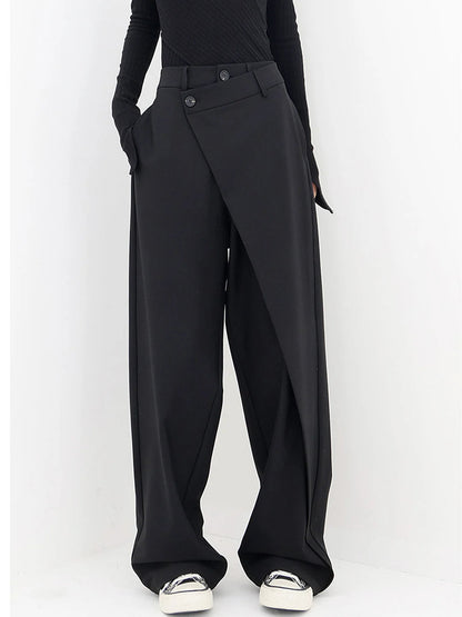 Aria | Women Structured Waist Straight Leg Relaxed Fit Casual Everyday Trousers 1