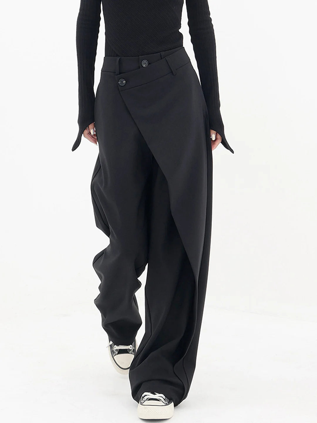 Aria | Women Structured Waist Straight Leg Relaxed Fit Casual Everyday Trousers 2