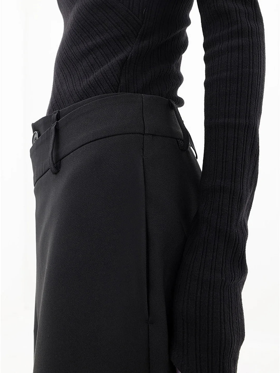 Aria | Women Structured Waist Straight Leg Relaxed Fit Casual Everyday Trousers 8
