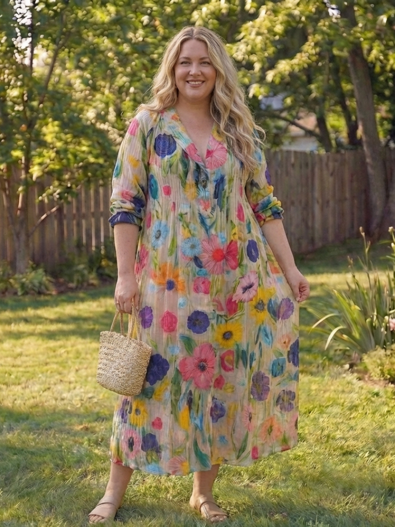 Cleo | Womens Summer Holiday Chiffon Collared Maxi Dress 2