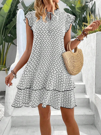 Cocktail Chiffon V-Neck Flattering Midi Dress | Kira 2