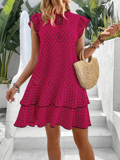 Cocktail Chiffon V-Neck Flattering Midi Dress | Kira 7
