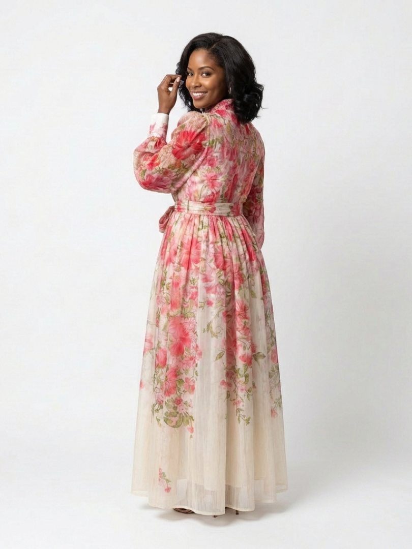 Cressida | Womens Cocktail Party Chiffon Ruffle Hem Maxi Dress 6