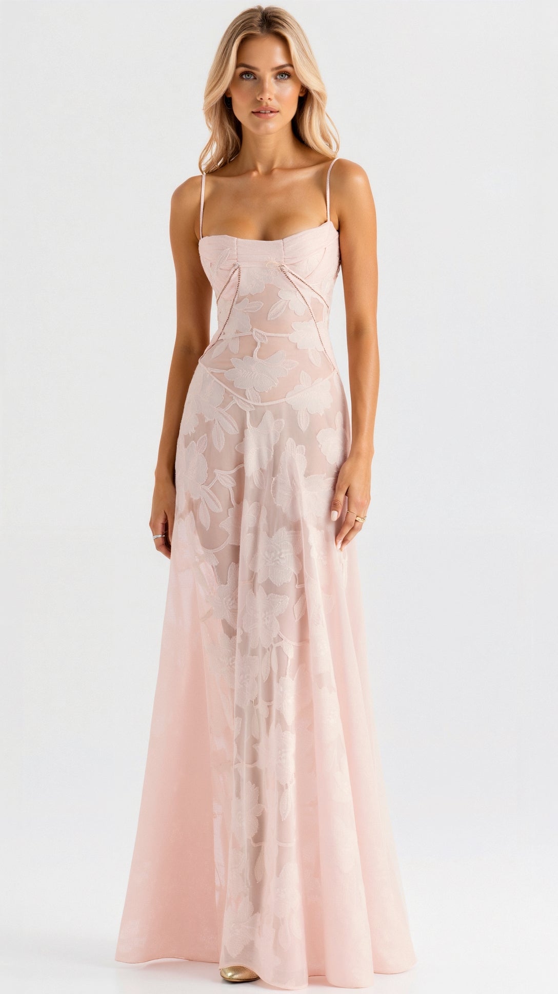 Donna | Womens Wedding Guest Satin Bustier Sleeveless Fitted Structured Maxi Dress 2