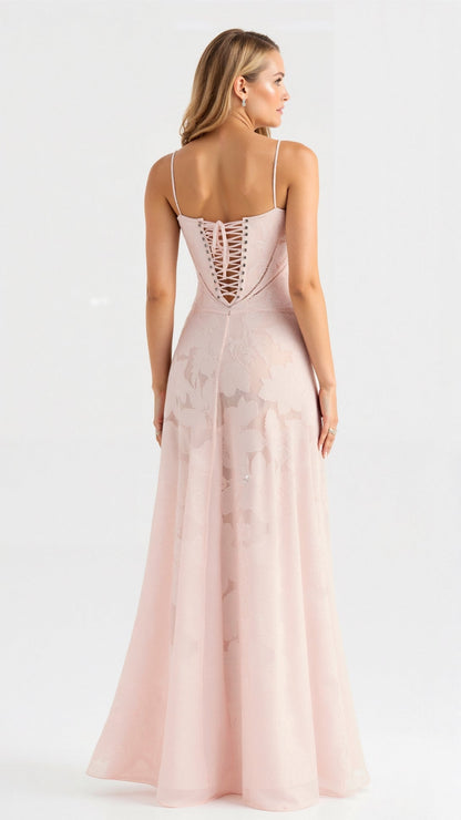Donna | Womens Wedding Guest Satin Bustier Sleeveless Fitted Structured Maxi Dress 3