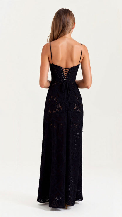 Donna | Womens Wedding Guest Satin Bustier Sleeveless Fitted Structured Maxi Dress 8