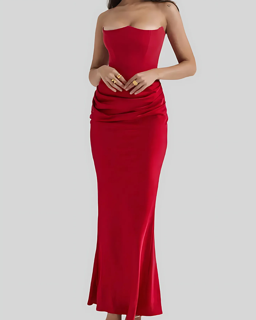 Liora | Women Maxi Dress Draped Flowy Sleeveless White Wedding Guest 5