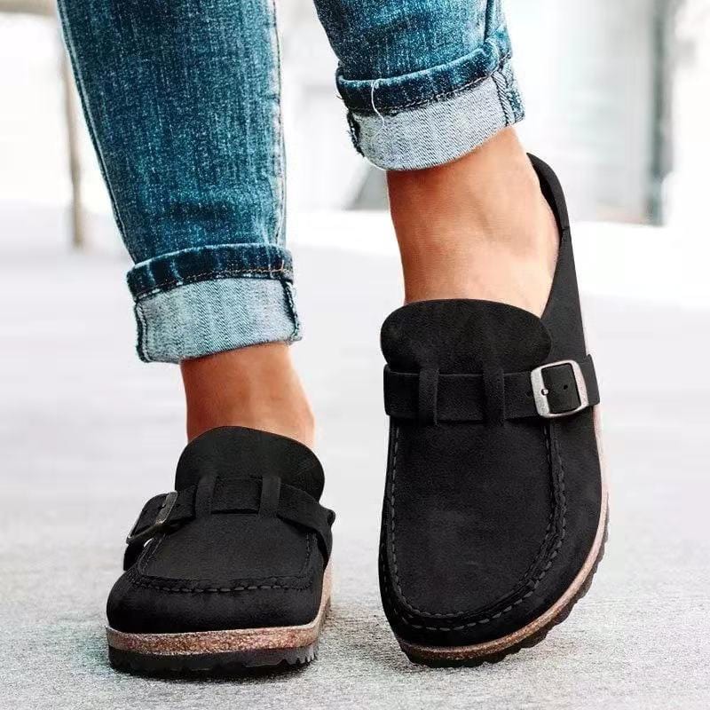 Emily | Women Slip On Loafers Buckle Light Cushioning Casual Footwear 1