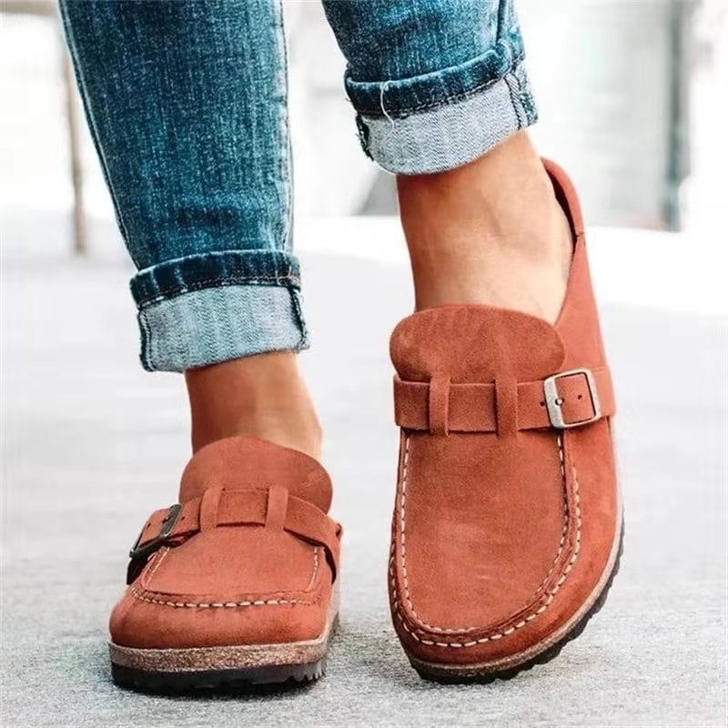 Emily | Women Slip On Loafers Buckle Light Cushioning Casual Footwear 4