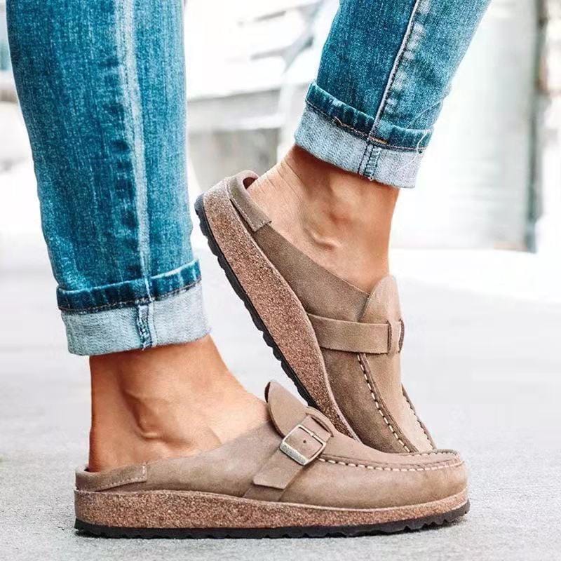 Emily | Women Slip On Loafers Buckle Light Cushioning Casual Footwear 6