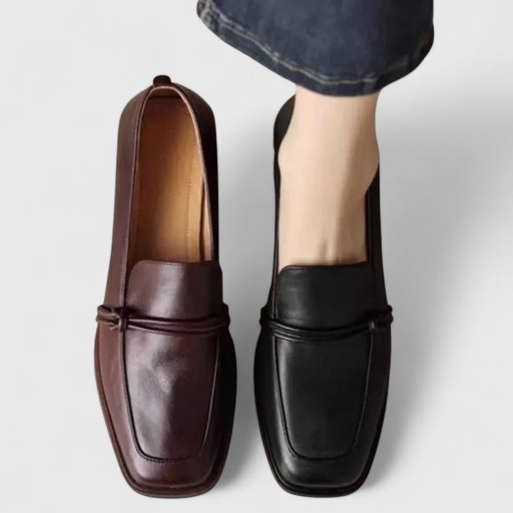 Emma | Women Black Loafers Slip On Classic Comfortable Casual Footwear 3