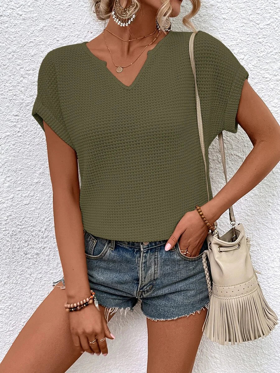 Erida | Womens Casual Loose Fit Round Neck Sleeveless Minimalist Tank Top 5