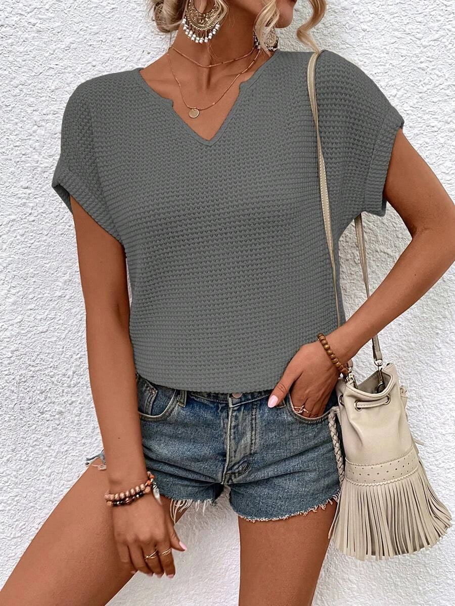 Erida | Womens Casual Loose Fit Round Neck Sleeveless Minimalist Tank Top 8
