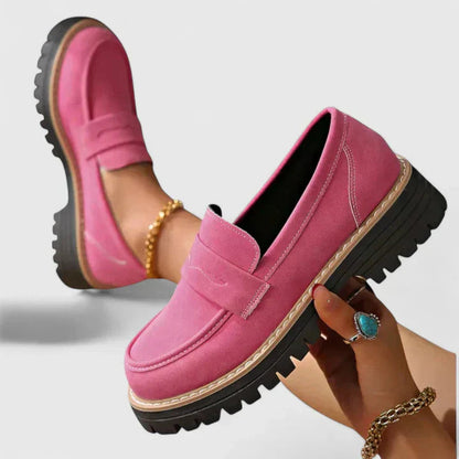 Faith | Women Black Loafers Slip On Classic Comfortable Everyday Wear 2